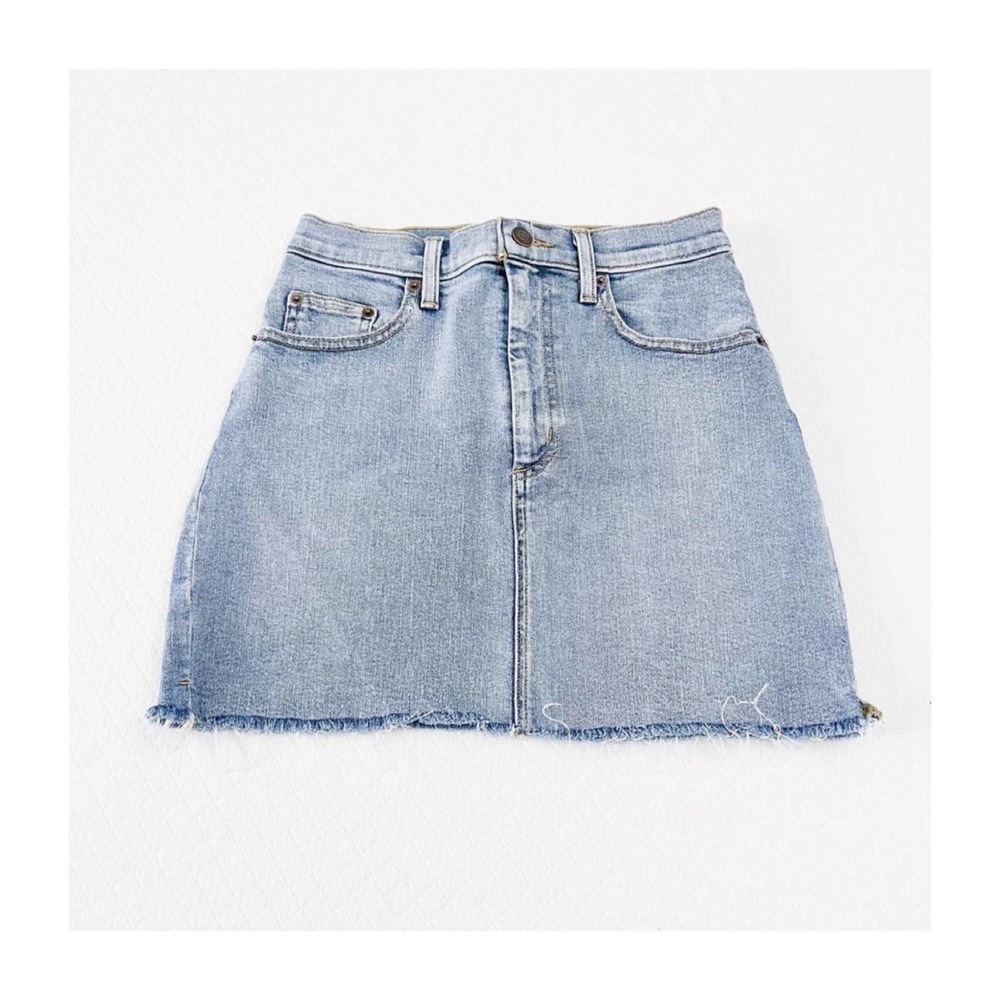 Wilfred Free Denim Blue Jean Mini Skirt SZ4